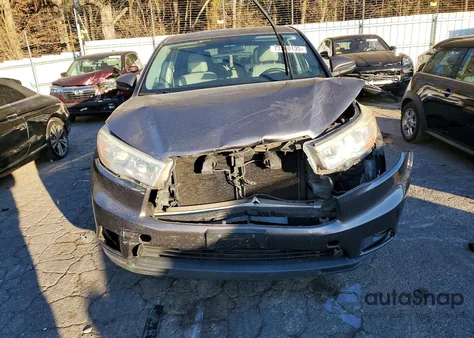 2014 Toyota Highlander Le из США, поврежденный, VIN 5TDZKRFH2ES038059